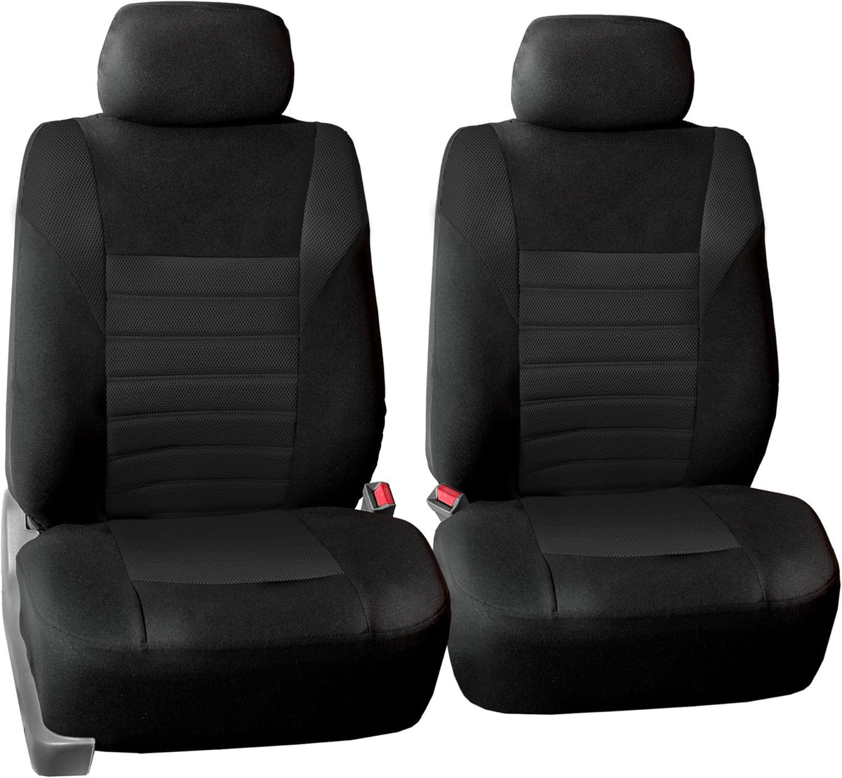 3D Air Mesh Fabric Seat Covers with Removable Headrests A952938