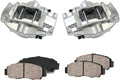 Rear Caliper Assembly Set + Ceramic Brake Pads Kit E2217