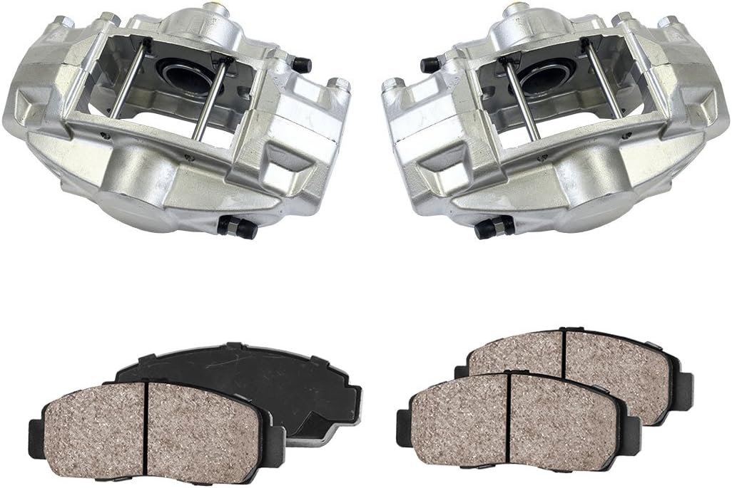 Rear Caliper Assembly Set + Ceramic Brake Pads Kit E2217
