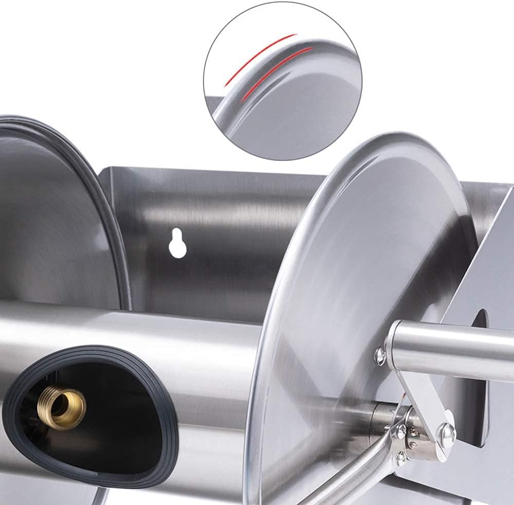 Stainless Steel Hose Reel with Crank M55837