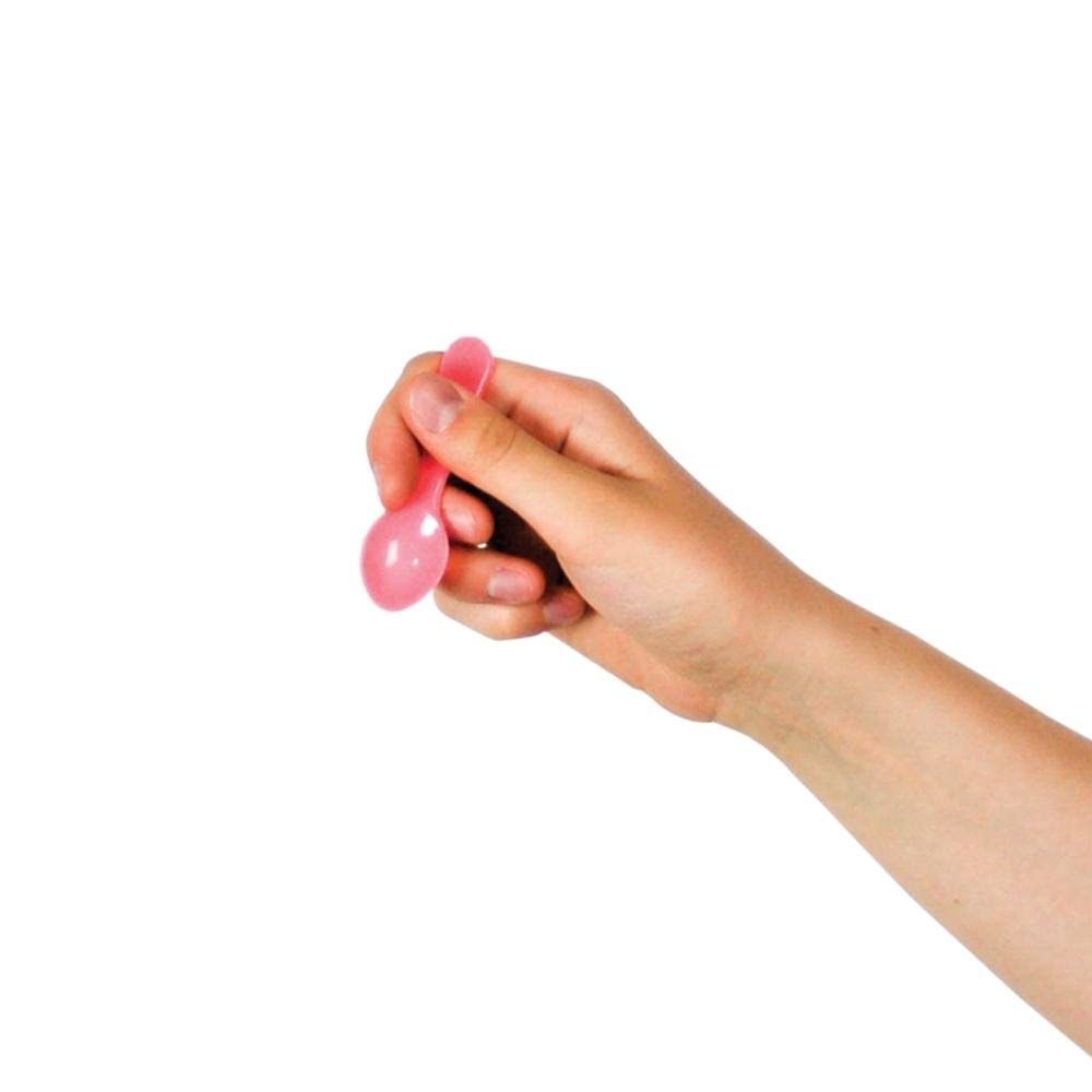 Transparent Green 3 in. Plastic Mini Tasting Spoons V262119