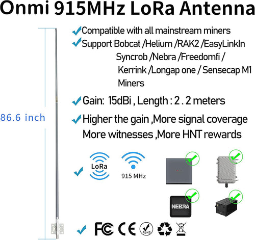 15dbi 915mhz 86inch LoRaWAN Antenna U525151