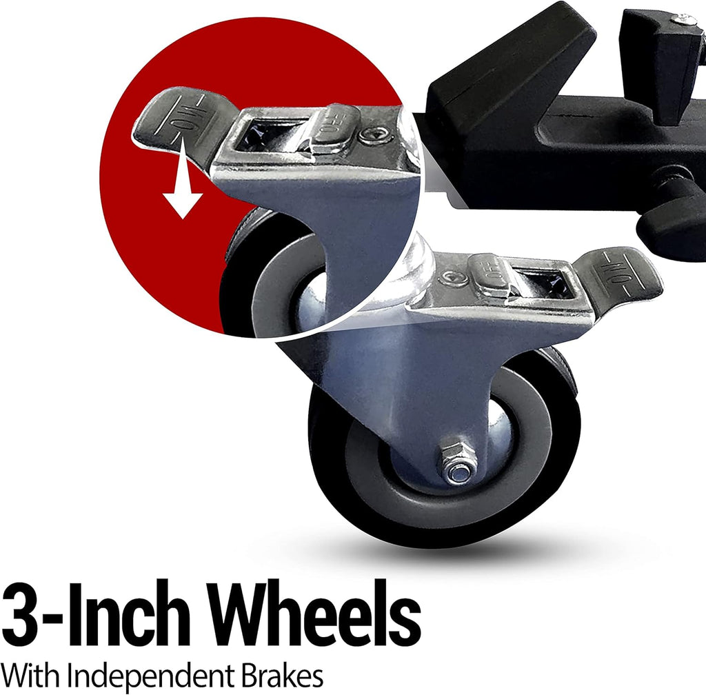 Heavy Duty Tripod Dolly with Locking Wheels and Carrying Case A367