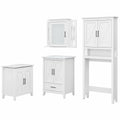 24W Bathroom Vanity Set with Storage in White Ash Engineered Wood A23378