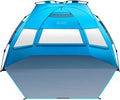 4 Person Pop Up Beach Tent with UPF 50+ UV Protection W284