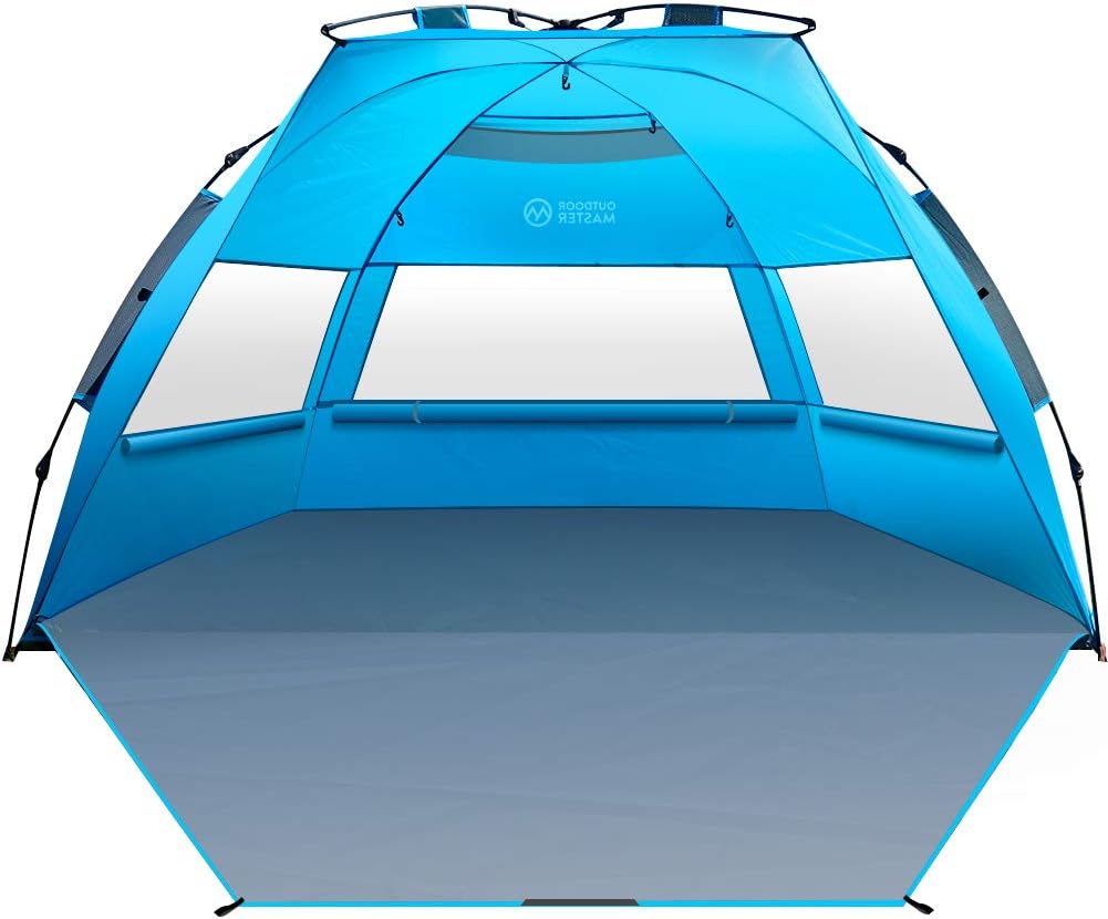 4 Person Pop Up Beach Tent with UPF 50+ UV Protection W284