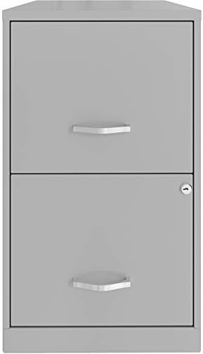18in 2 Drawer Metal File Cabinet Teal D8941