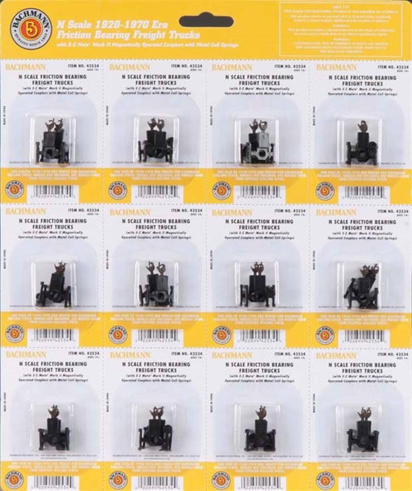 N Scale Freight Trucks Without Wheels, Pack of 12 Y898