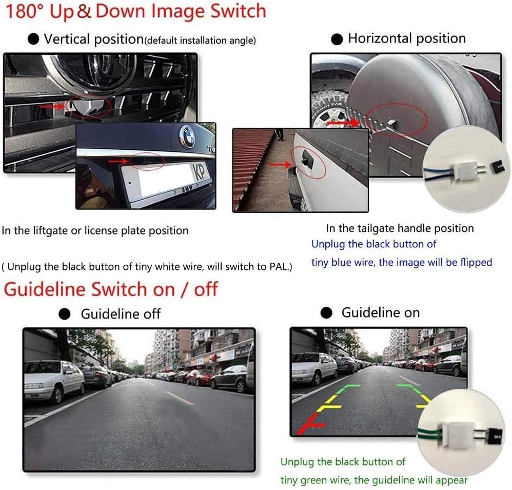 Mini Backup Camera & 4.3'' Rear View Mirror Monitor Kit Waterproof Night Vision M381831