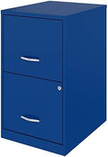 18in 2 Drawer Metal File Cabinet Teal D8941