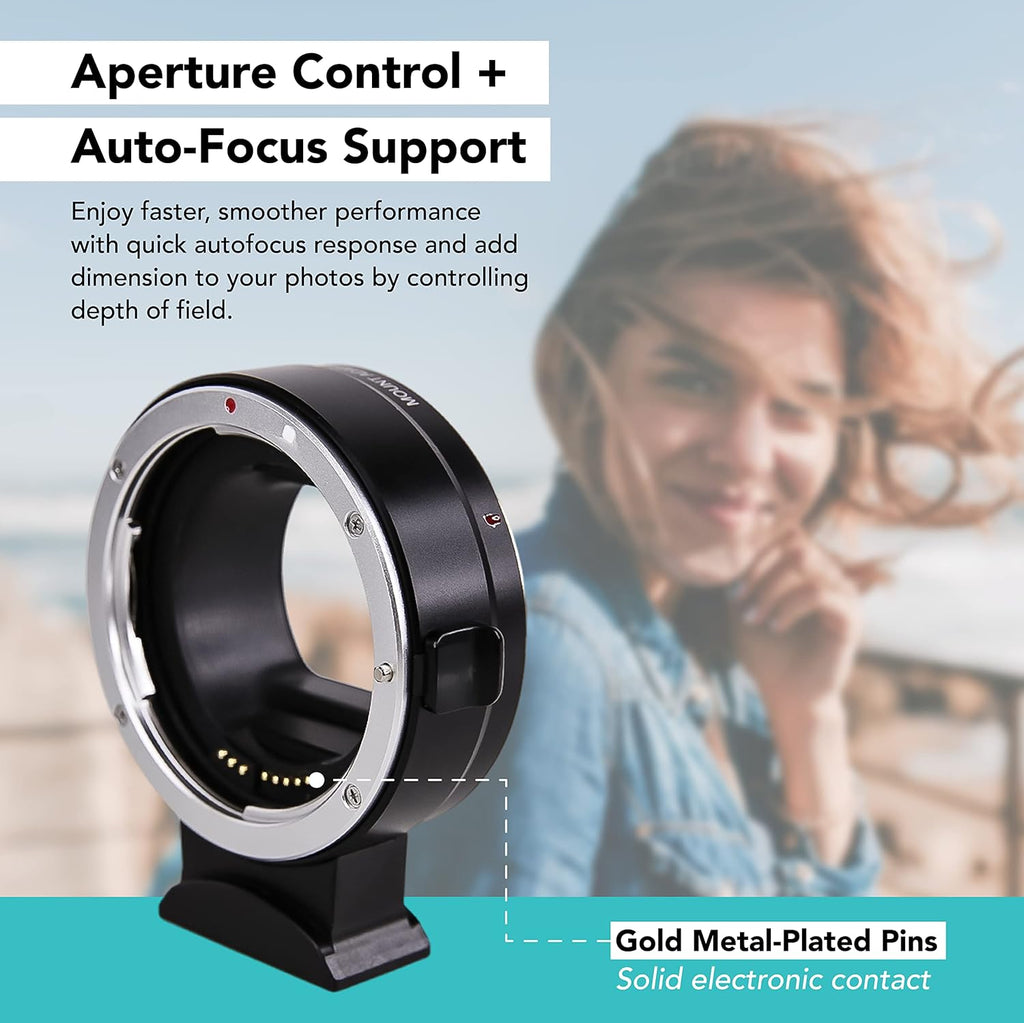 EF-EOS R Mount Adapter Auto-Focus Lens Mount Converter U61089