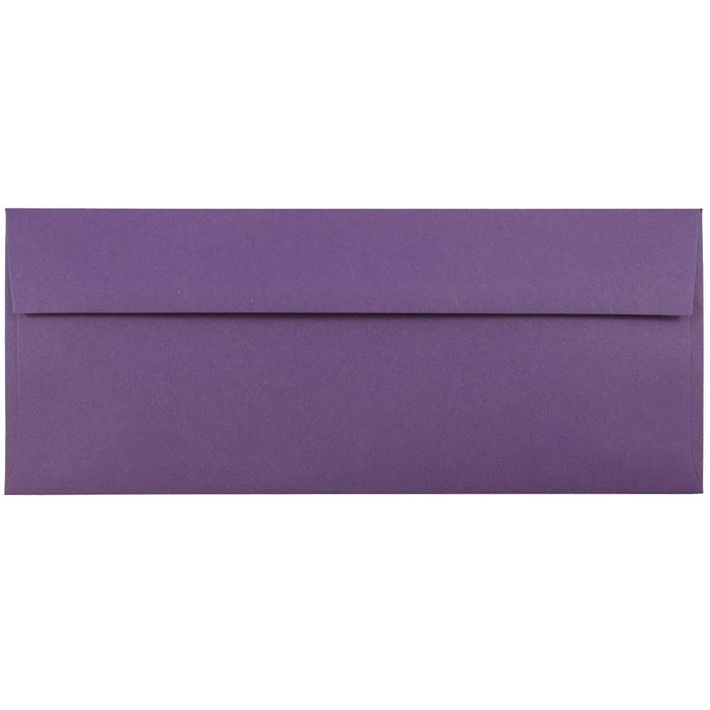 #10 Business Envelopes 4 1/8 x 9 1/2 Dark Purple 1000/Carton J1681