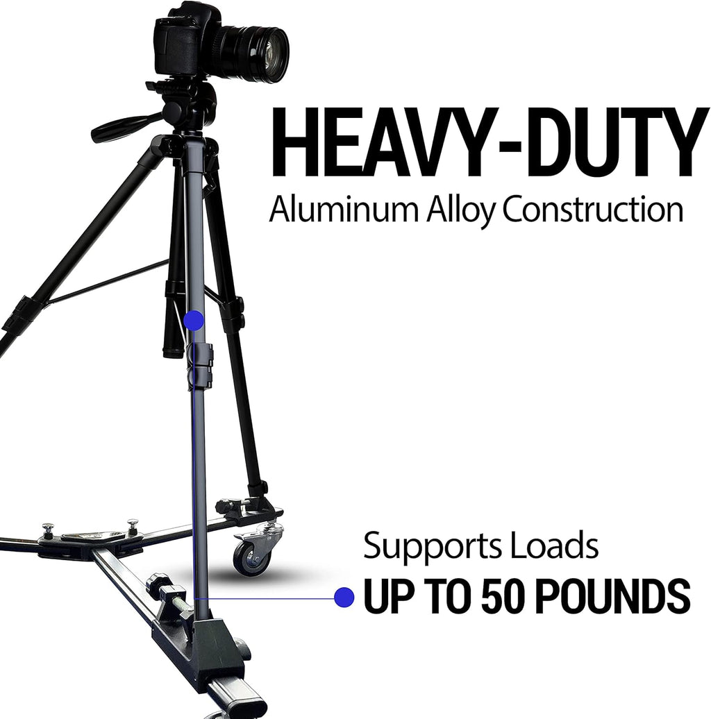 Heavy Duty Tripod Dolly with Locking Wheels and Carrying Case A367