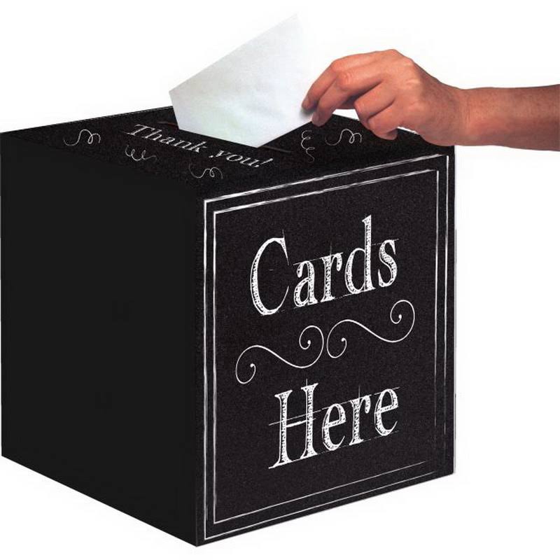 Chalkboard Card Box Case of 6 K3876