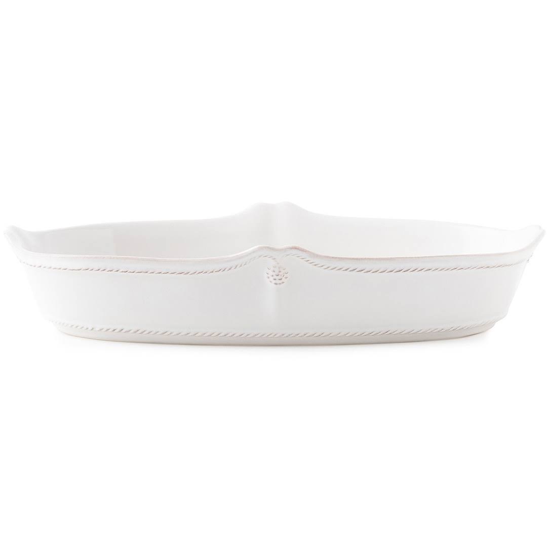 Whitewash Oblong Serving Dish D615