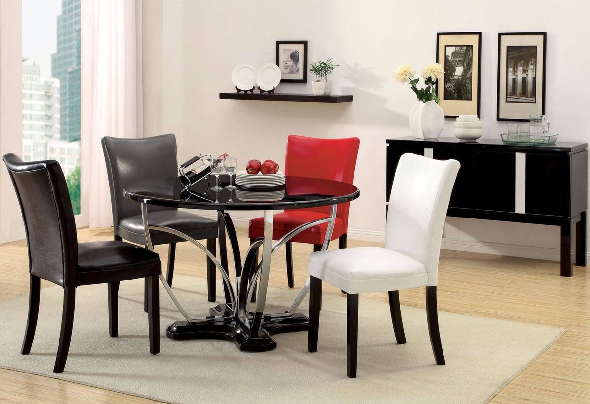 Gray Side Chair Set of 2 J40302