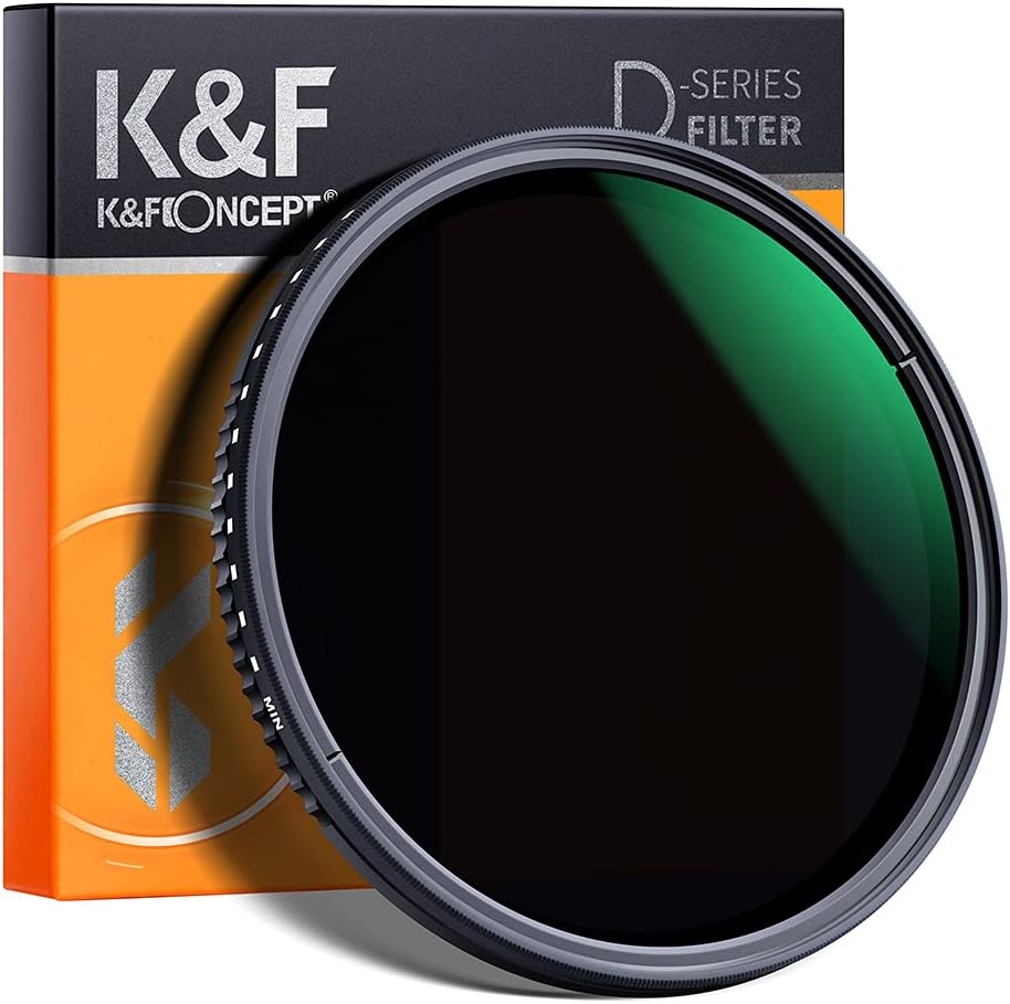 77mm Variable Neutral Density Filter ND8-ND2000 Adjustable with Multi-Layer Coatings K14325