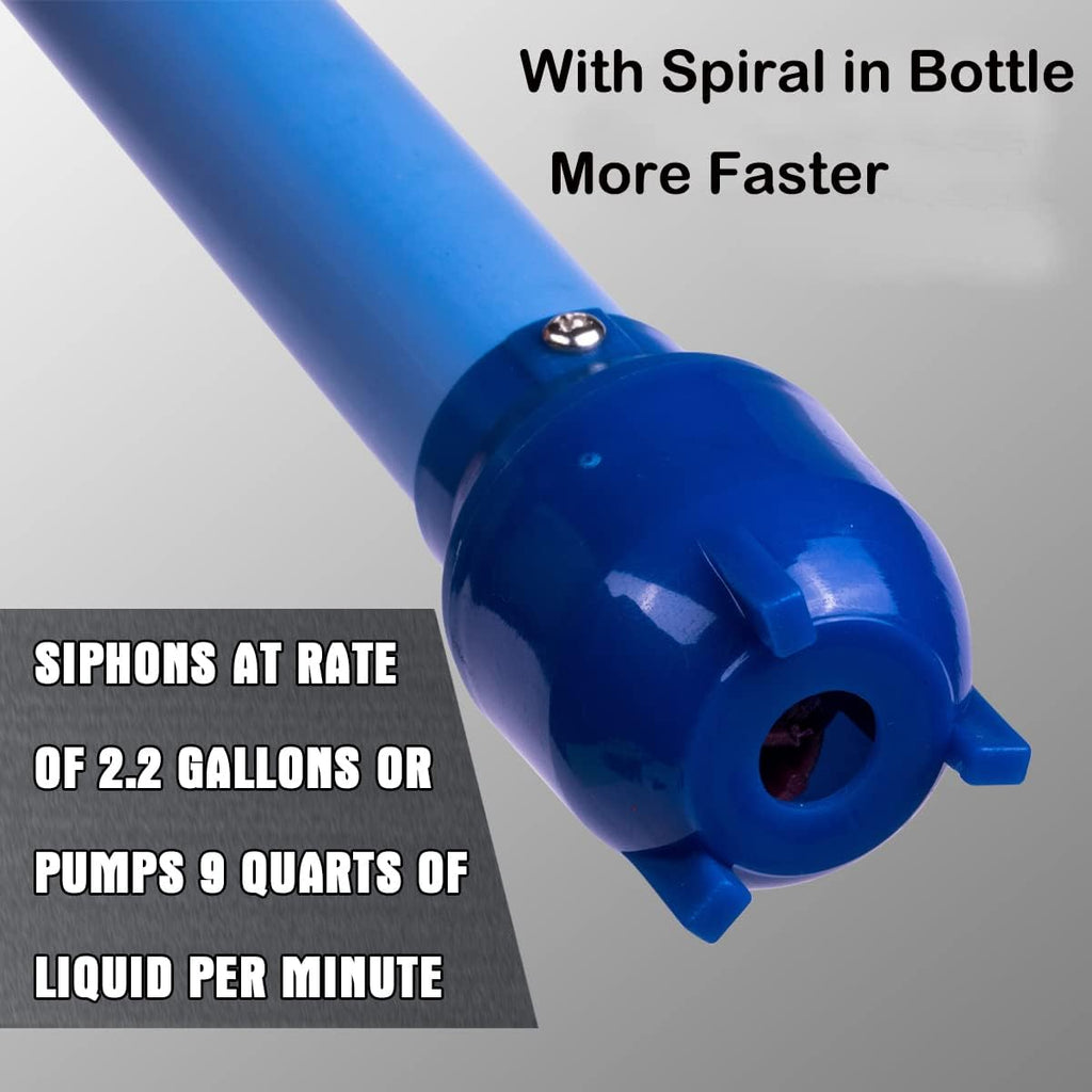 Portable Battery Operated Fuel Water Transfer Pump 2.3 Gal/Minute Blue Pack of 2 O236