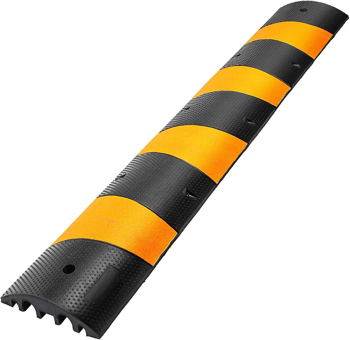 6 Ft Heavy Duty 2-Channel Rubber Cable Protector Ramp A81783