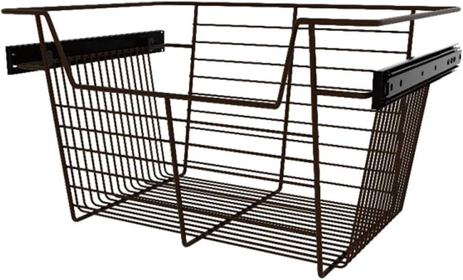 Bronze Wire Pullout Storage Basket Organizer (3 Pack) E19606