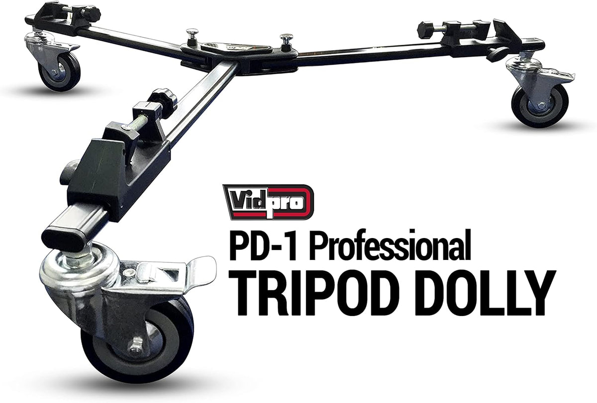 Heavy Duty Tripod Dolly with Locking Wheels and Carrying Case A367