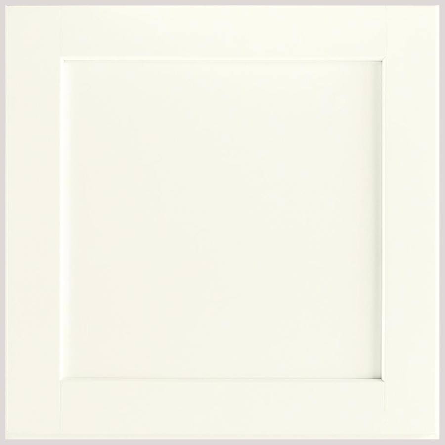 Linen Maple Shaker Cabinet Sample in White P40912