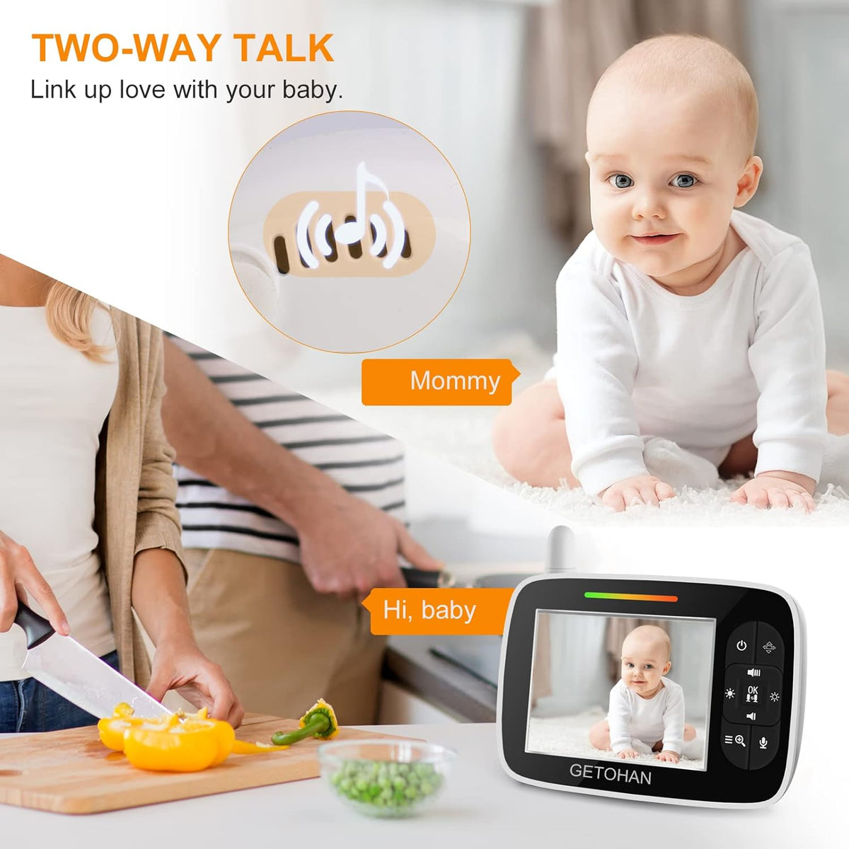 Video Baby Monitor with Camera and Audio M25613