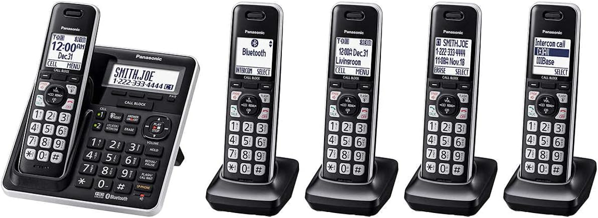 Expandable Cordless Phone System with 5 Handsets R629245