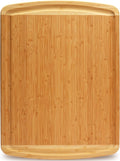 24 x 18 Inch XXL Bamboo Cutting Board with Handles, Juice Groove Pack of 2 K91854