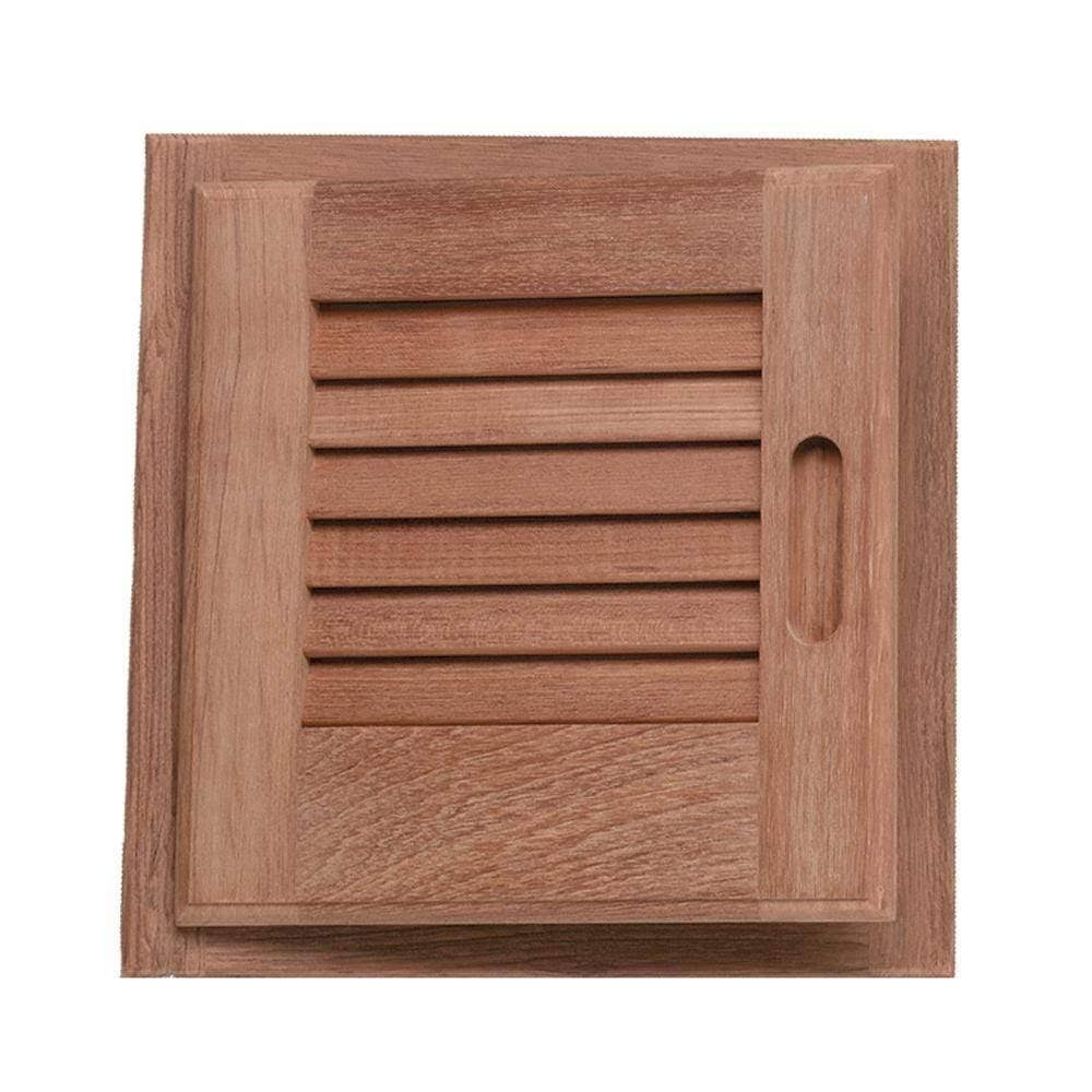 Teak Louvered Door & Frame V6223