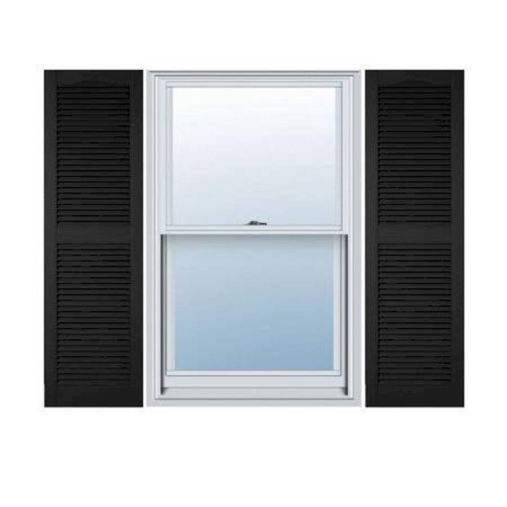 12 in. W x 64 in. H Open Louver Shutters D86429