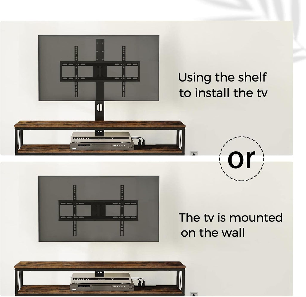 43 Inch Swivel Height Adjustable TV Stand with Mount O52962