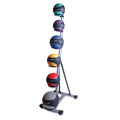 Rubber Medicine Ball Set with Rack J311477