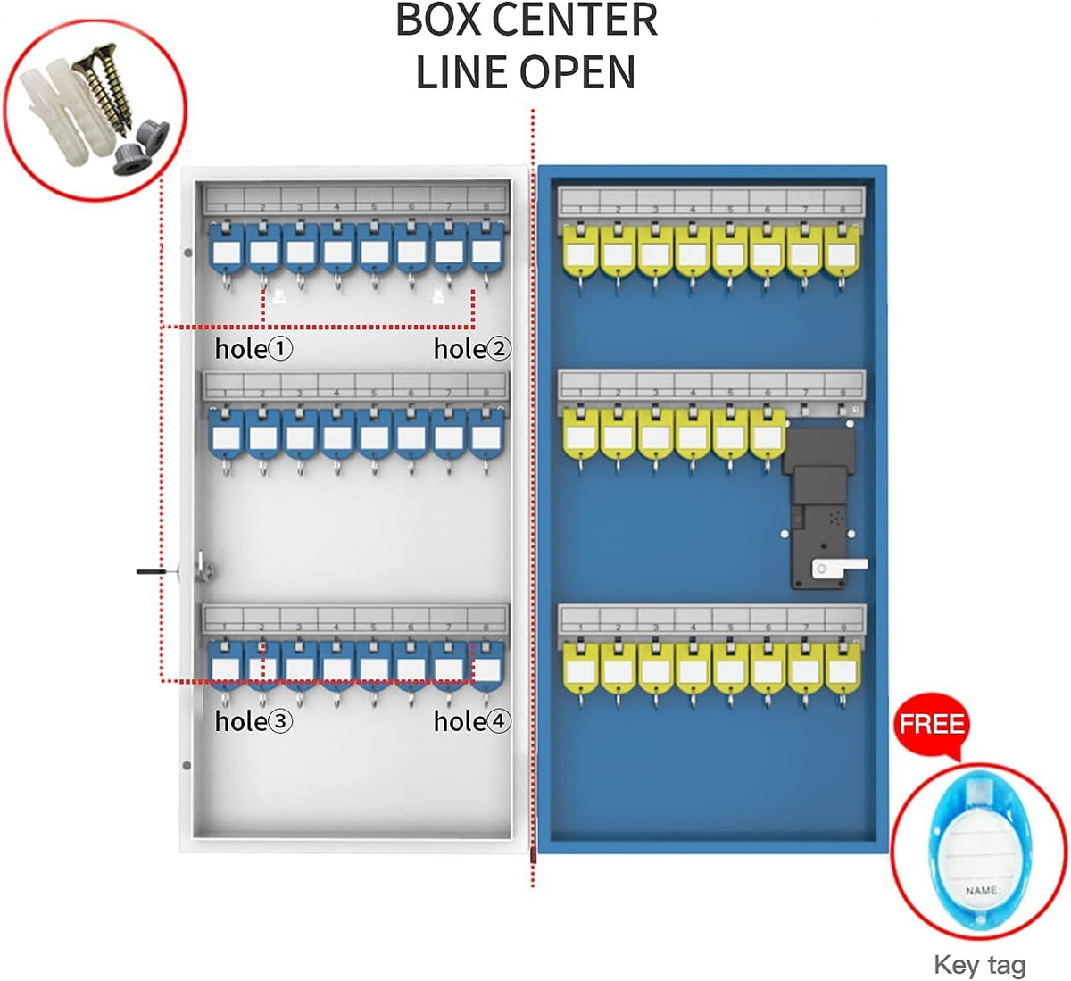 Metal Key Lock Box with Combination Lock O3341