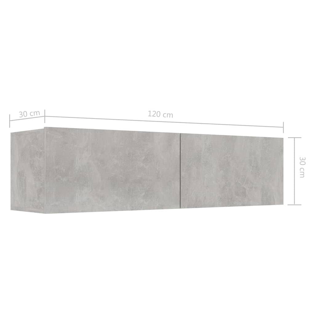 Concrete Gray Chipboard TV Cabinet L761864