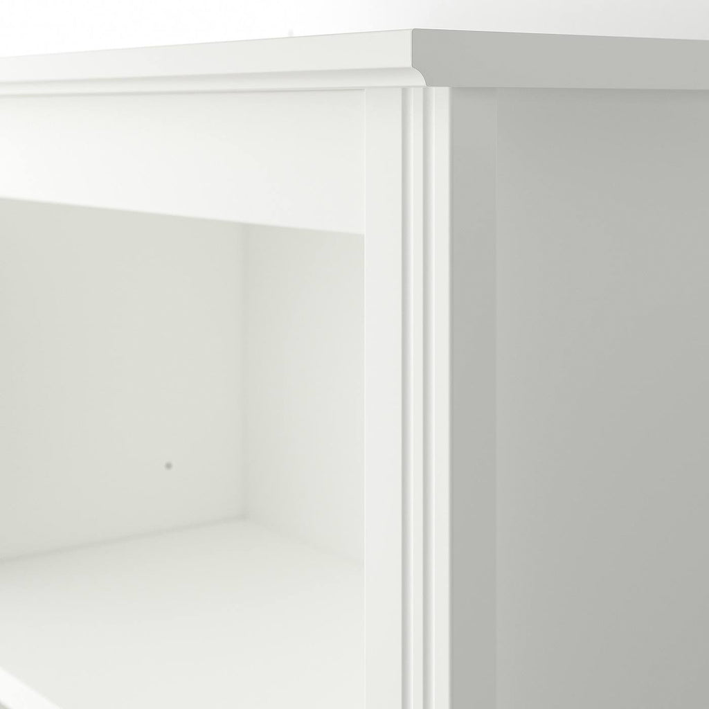 White High Cabinet with Doors N1095
