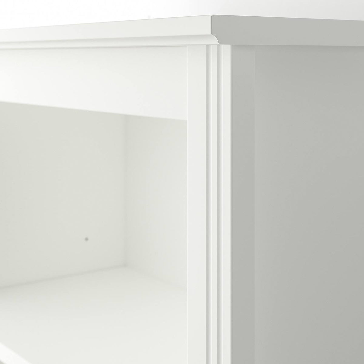 White High Cabinet with Doors N1095