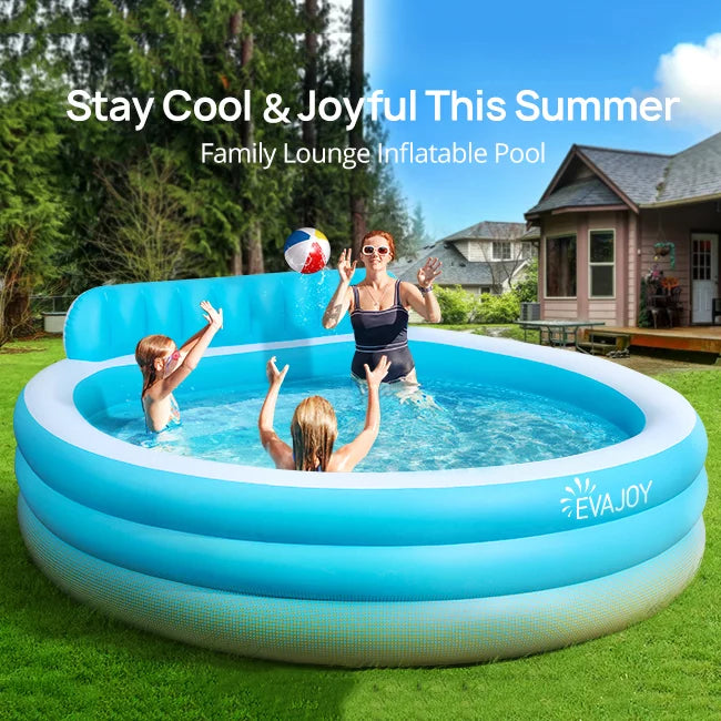 Inflatable Round Swimming Pool with Seat G733