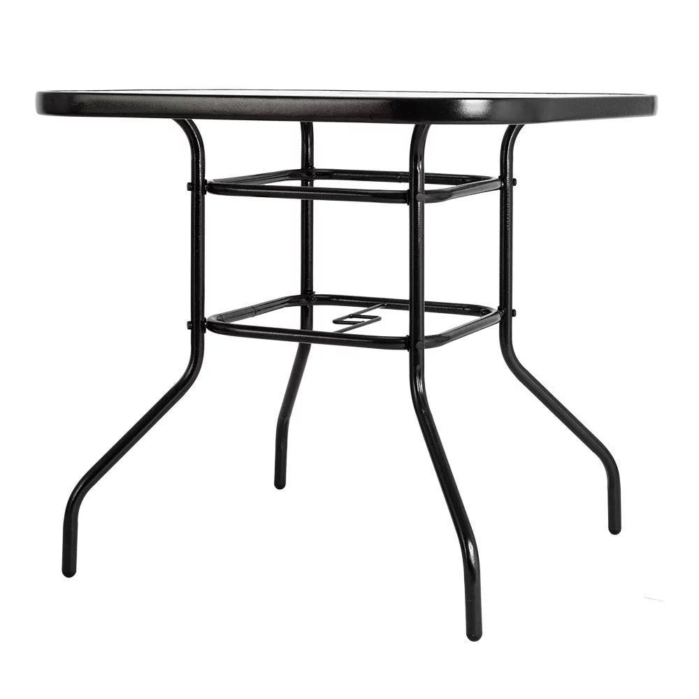 Round Glass Outdoor Dining Table D958988