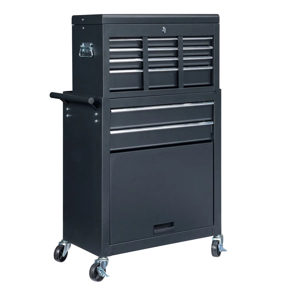 2 in 1 Rolling Tool Chest Storage Cabinet with 6 Drawers G93124