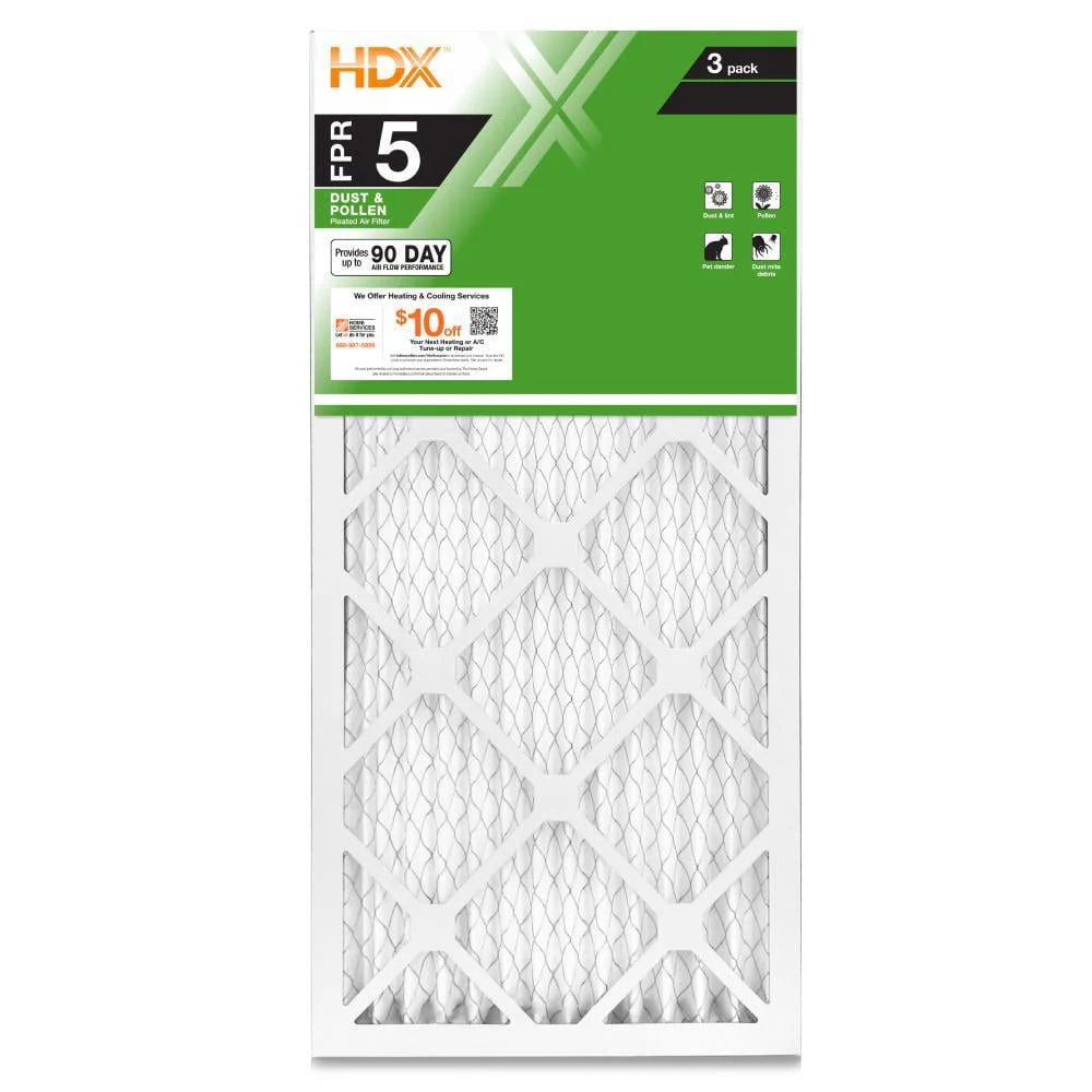 12 X 20 X 1 Pleated Air Filter 3-Pack B463445