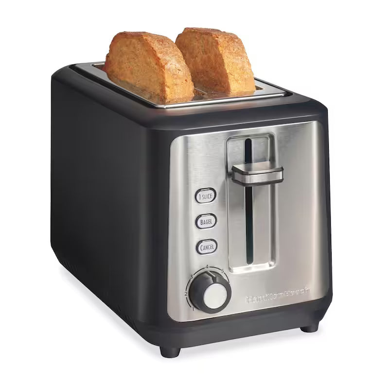 900-Watts 2-Slice Black Wide Slot Toaster U995