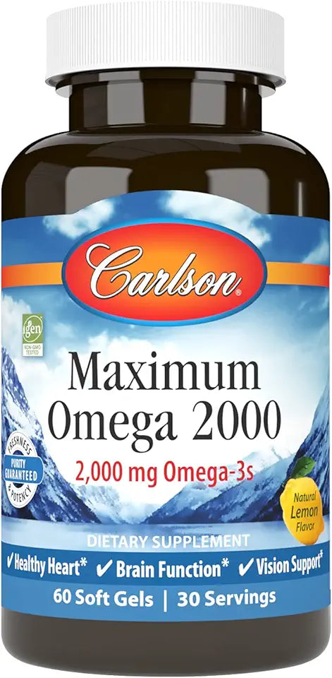 2000 mg Omega-3 Fish Oil Softgels Y638