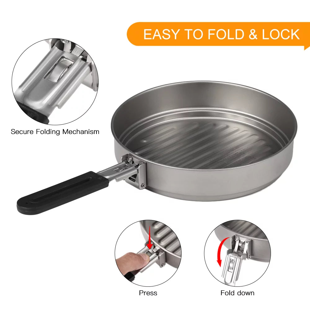 Folding Handle Fry Pan R2810