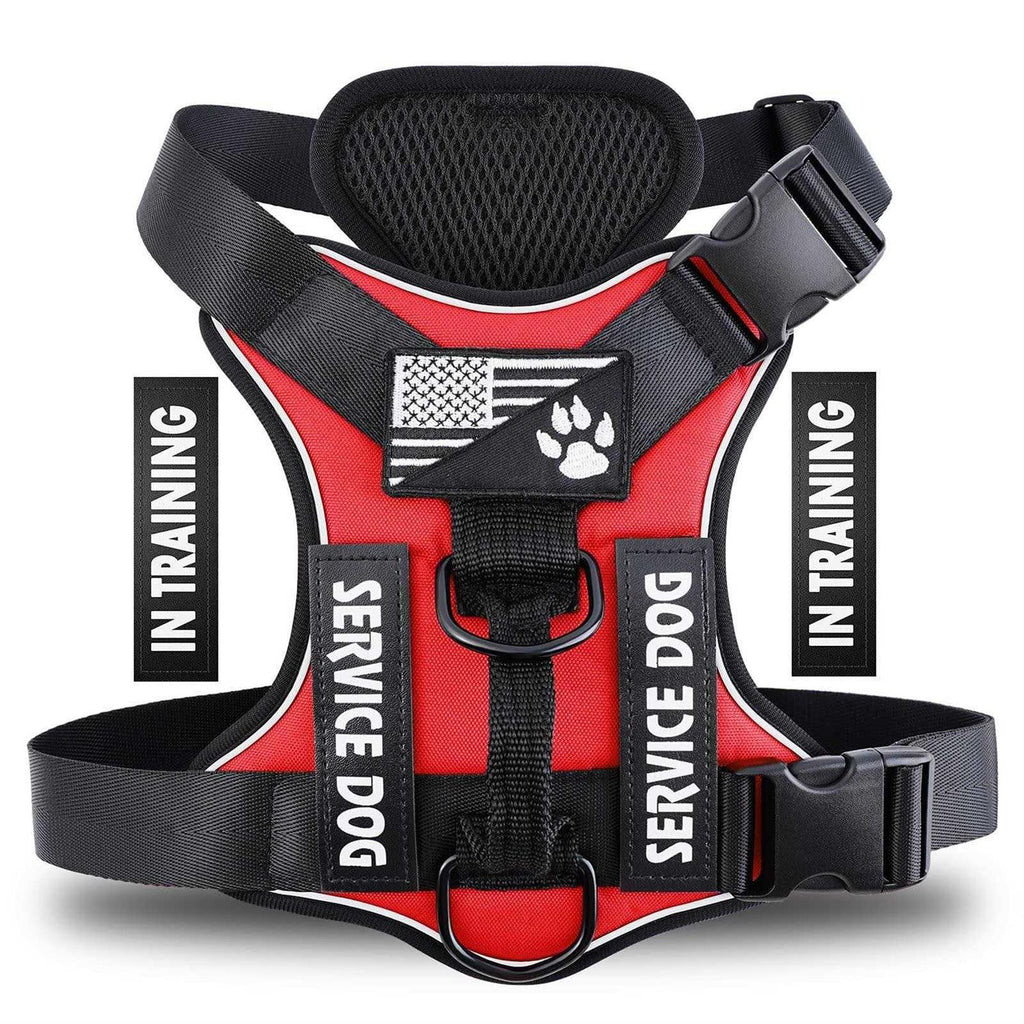 Reflective Dog Vest Harness with 5 PCS Patches N548284