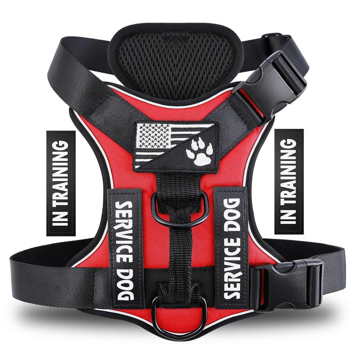 Reflective Dog Vest Harness with 5 PCS Patches N548284
