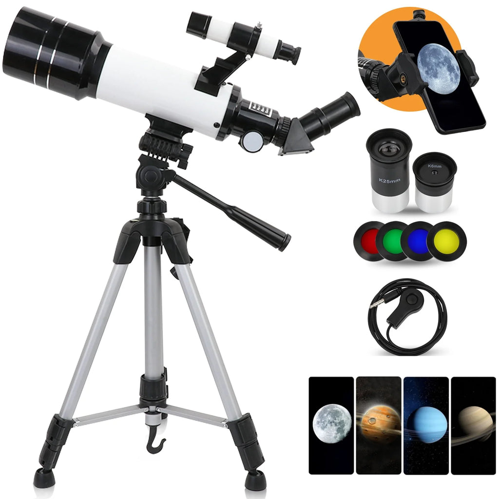 70mm Aperture 400mm Refracting Telescope with Tripod I36231