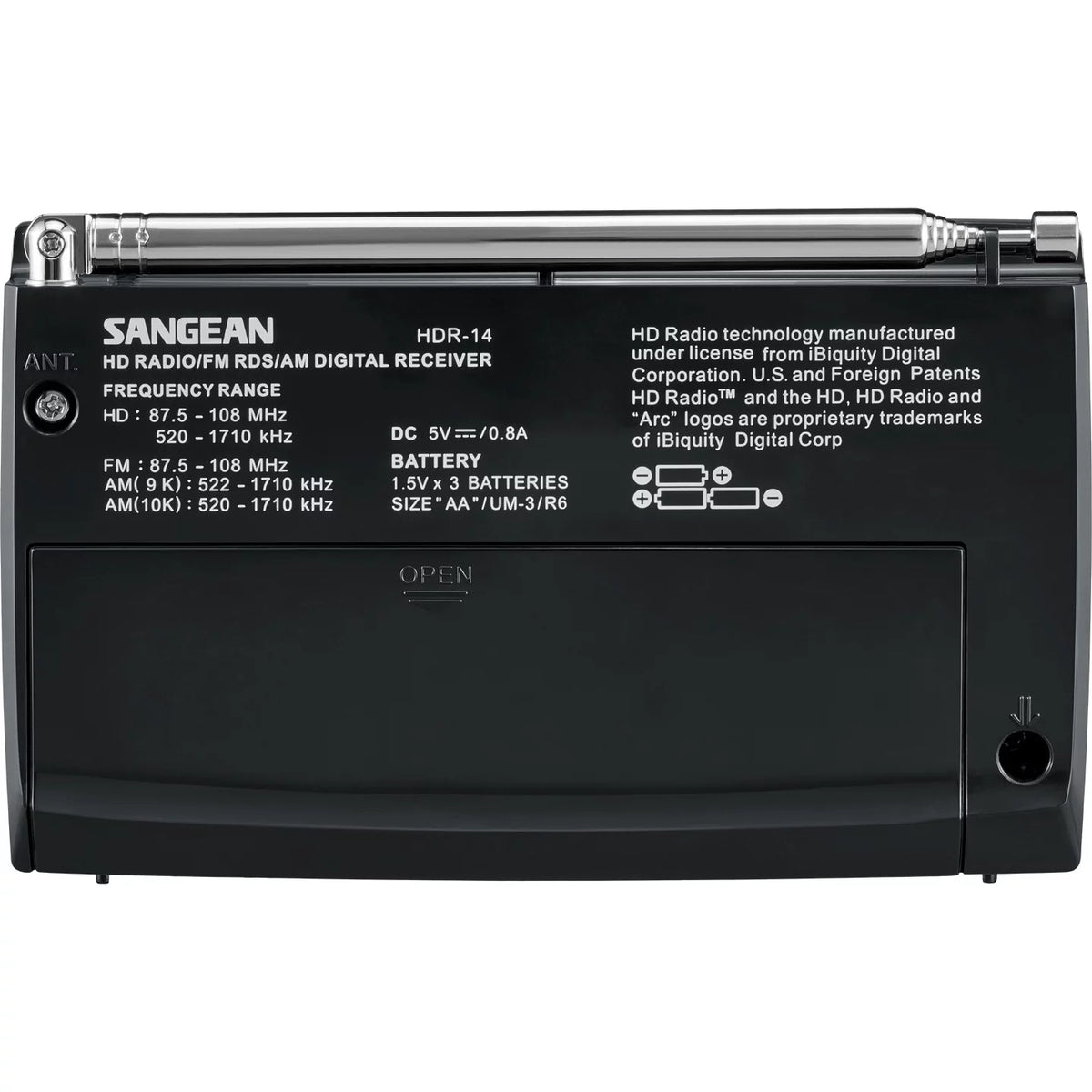 Portable AM/FM Radio Black A98111
