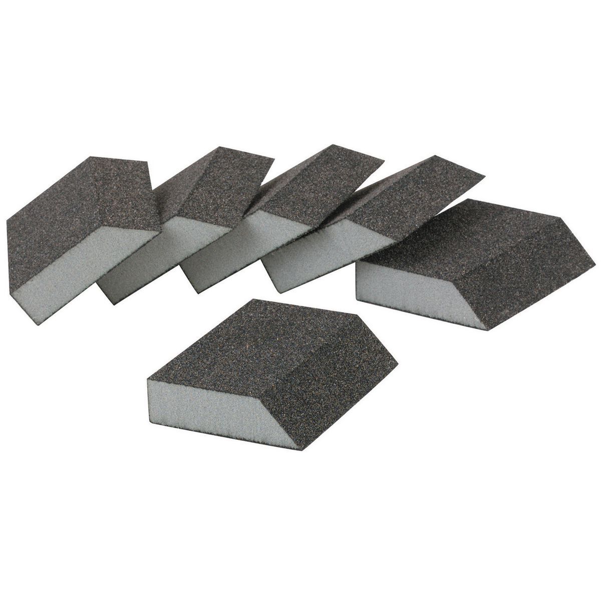 Aluminum Oxide Angled Sanding Sponges 6 Pack F467