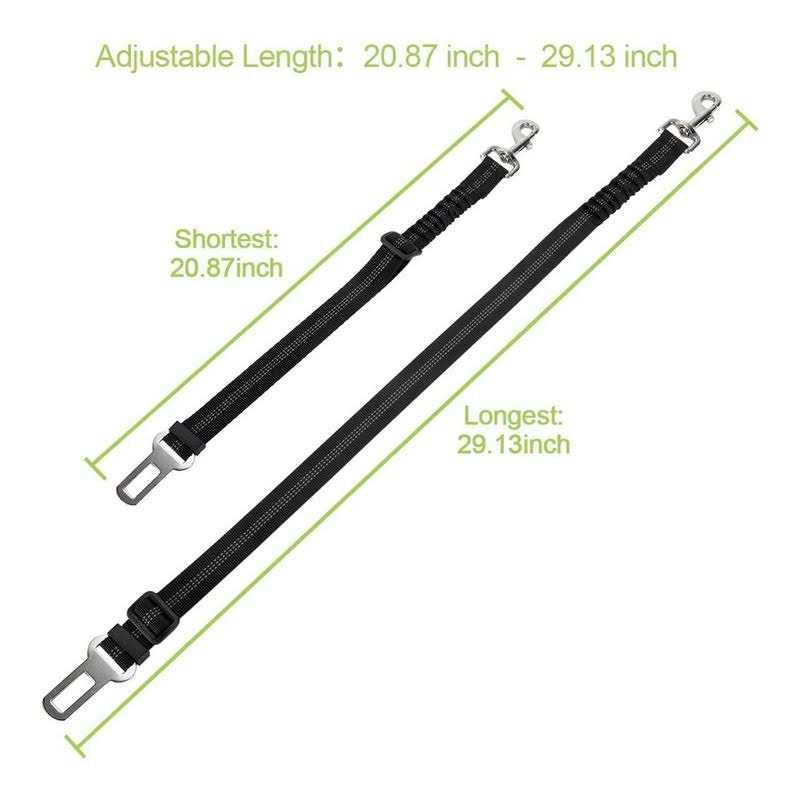 Dog Car Harness Seat Belt Set Adjustable Mesh Breathable G614921